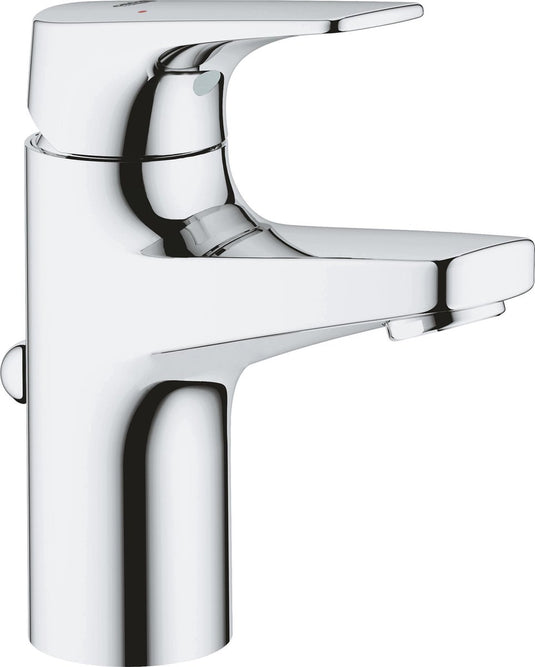 Grohe bauflow wastafelkraan s - lage mengkraan met trekwaste - eco - chroom