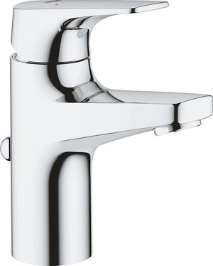 Grohe bauflow wastafelkraan s - lage mengkraan met trekwaste - eco - chroom