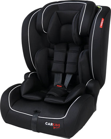 Carkids i-size autostoeltje jessie - voldoet aan i-size r-129 norm - voor kinderen van 76 tot 150cm - met isofix top tether aansluiting - zwart wit