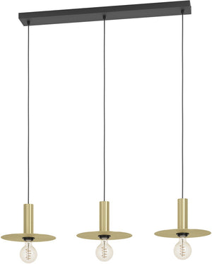 Eglo escandell hanglamp - e27 - 95 cm - goud - staal