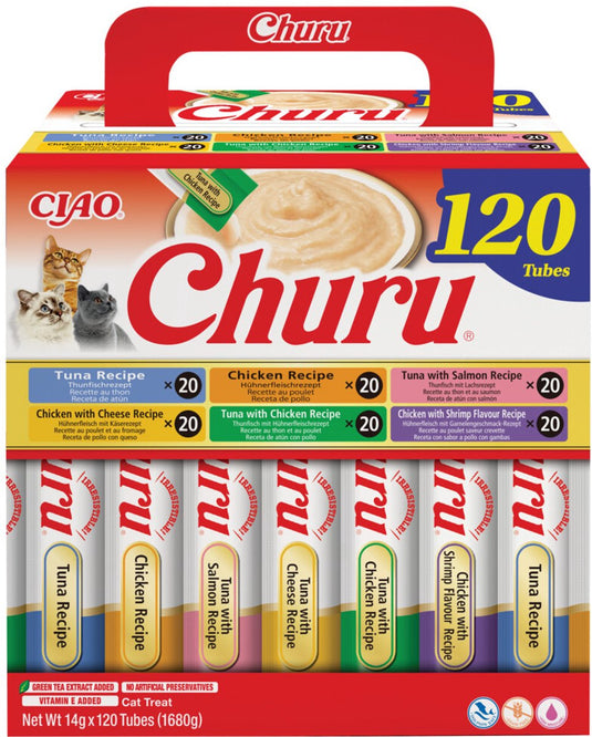 Ciao churu kattensnack puree chicken tuna - 120x14 gr