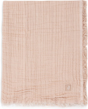 Jollein baby wiegdeken - 75x100cm - fringe - moonstone ivory - gots