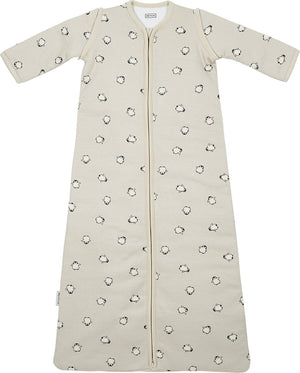 Meyco baby penguin baby slaapzak met afritsbare mouwen - soft sand - 90cm - 2.5 tog
