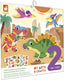 Janod - my arts crafts - herbruikbare dinosaurusstickers set
