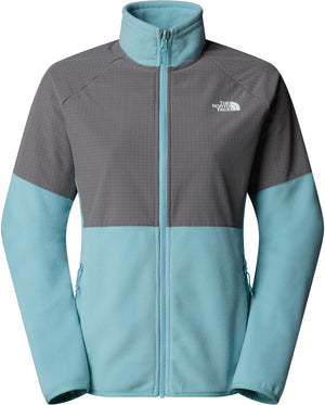 The north face w glacier heavyweight full zip jacket dames outdoorjas - blue eclipse smoked pea