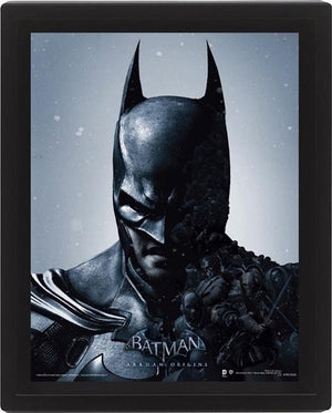 Merchandising batman - 3d lenticular poster 26x20 - batman joker arkham origins