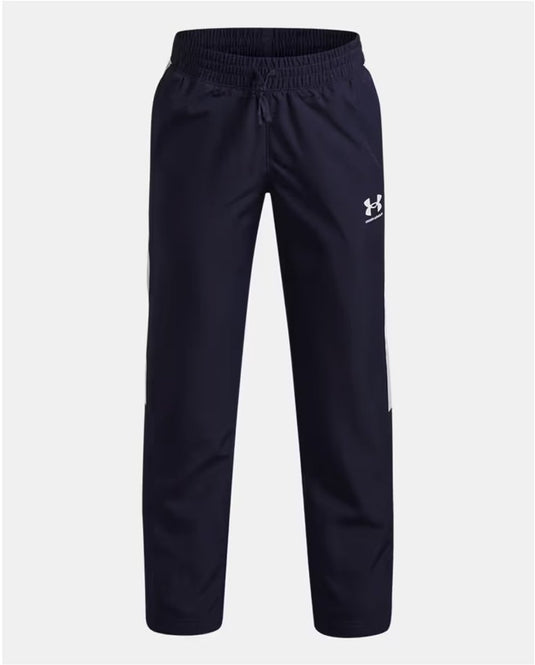 Under armour ua b rival wvn pant-blu jongens sportbroek - midnight navy - wit