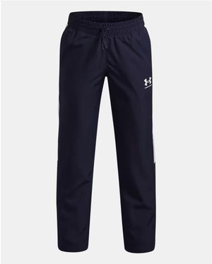 Under armour ua b rival wvn pant-blu jongens sportbroek - midnight navy - wit