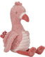 Little dutch safari friends knuffel flamingo - 17 cm
