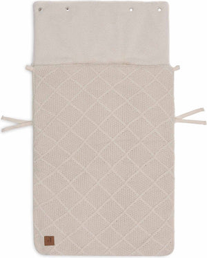 Jollein - baby voetenzak groep 0+ 3 5 punts - check knit oatmeal