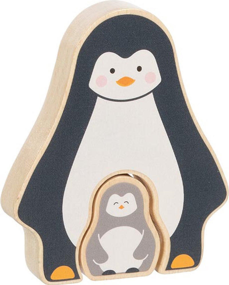 Afbeelding laden in galerijviewer, Goki houten puzzel staand pinguïnt, 2st.
