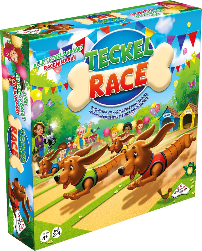 Afbeelding laden in galerijviewer, Identity games teckelrace - kinderspel - grappig en knotsgek hondenrace spel
