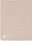 Jollein - deken ledikant 100x150cm - dekentje baby - grain knit - wild rose