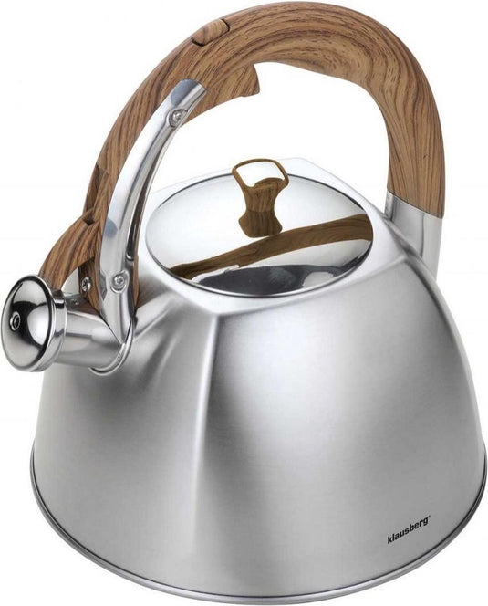 Klausberg kb-7193 fluitketel - 3l - rvs - alle warmtebronnen