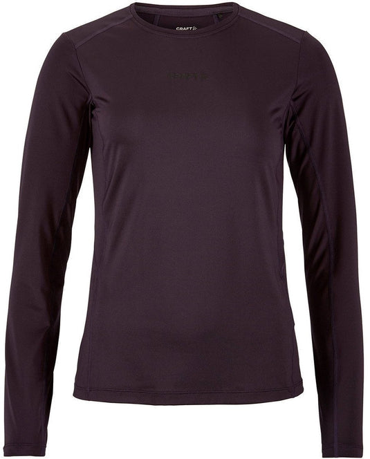 Craft adv essence 2 running longsleeve dames - dk plum | maat: l