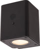 Lucide ramin - wandlamp - zonne-energie - led dimbaar - 1x1w 2700k 3000k - ip54 - beweging dag nacht sensor - zwart