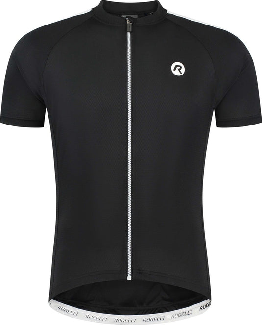 Rogelli explore fietsshirt heren - korte mouwen - zwart wit - m