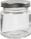 Creativ company glazen pot - transparante diy bewaarpot - geschikt voor decoratie, hobby en keukengebruik - hoogte 6,5 cm - diameter 5,7 cm - inhoud 100 ml - set van 12