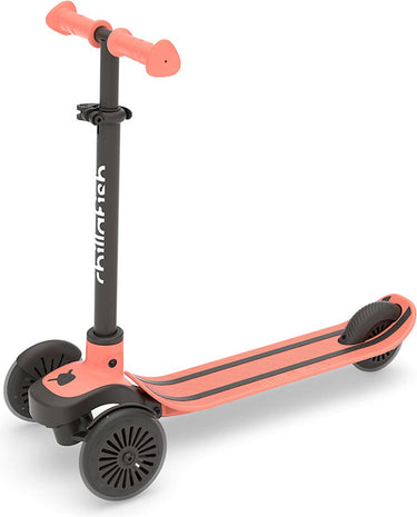 Chillafish kinderstep 3 jaar met drie wielen - roze - lichtgewicht step meisjes met afneembaar stuur en voetrem - aanpasbaar in hoogte - leun-om-te-sturen - extra grip handgrepen - model scotti