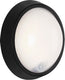 Briloner helsinki - buitenverlichting - led wandlamp - met bewegingssensor - 12w - ip44 - ø17 cm - zwart