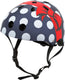 Mini hornit lids fietshelm voor kinderen met led achterlicht - polka dot (s)