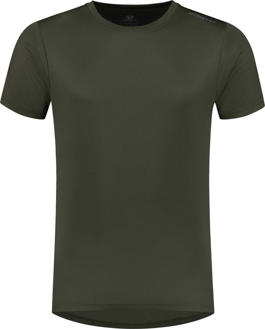 Rogelli promo hardloopshirt heren - korte mouwen - legergroen - 3xl