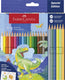 Faber-castell kleurpotloden - 18 classic kleuren + 3 metallic + 3 neon kleuren incl. stickervel - fc-111222