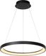 Lucide vidal - hanglamp - ø 58 cm - led dimbaar - 1x48w 2700k - zwart