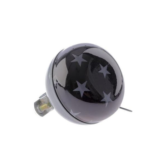 Nv ding dong bel 60mm stars zwart met sterren kaart
