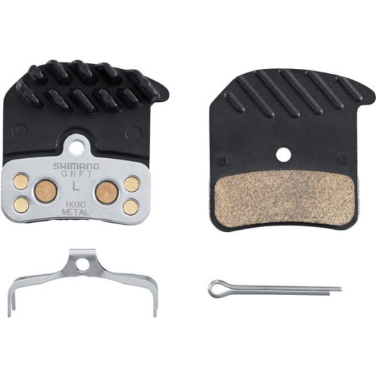 Shimano scheibenbremsbelag h03c disc br.pad shim.h03c metal sintered cool.fins