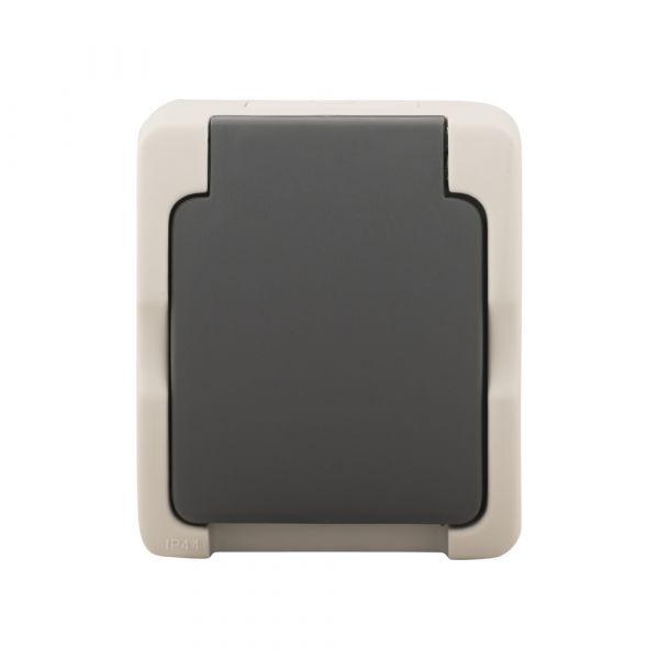 Load image into Gallery viewer, Ac Wandcontactdoos 2P+RA
