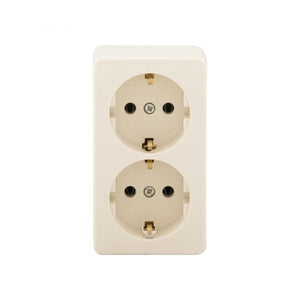 Ac stopcontt 2-voudig + ra opbouw