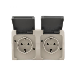 Ac stopcontt 2 x waterdicht
