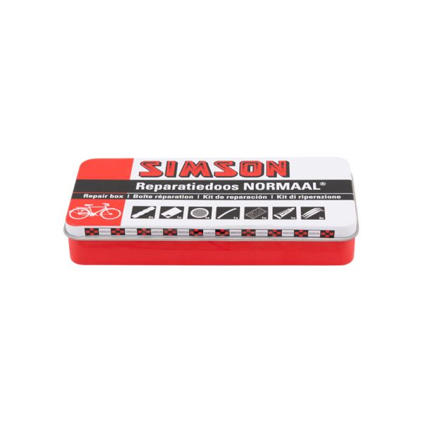 Load image into Gallery viewer, reparatiedoos Normaal 8 x 6 cm aluminium rood 10-delig
