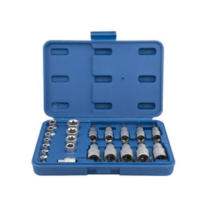 Torx dop en bitsset 1 4 +3 8 *