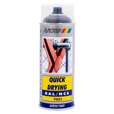 Motip 1051727 - ind. ral 7021 zwart grijs spuitbus 400 ml | 1 stuks