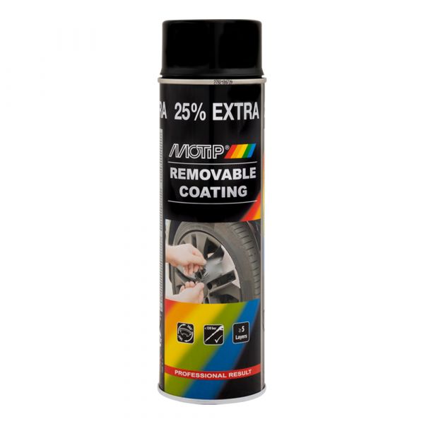 Coating Motip removable zwart 500ml