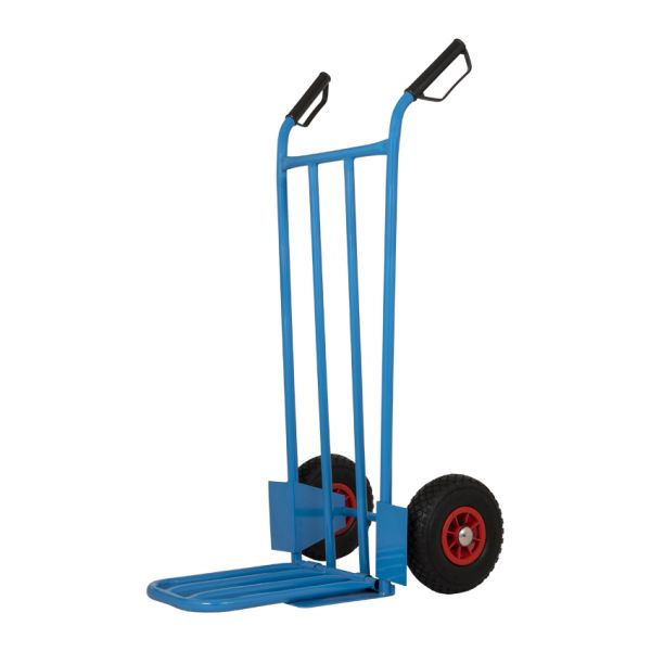 ギャラリービューアに画像をロードする, Mm steekwagen blauw + klep 200 kg.
