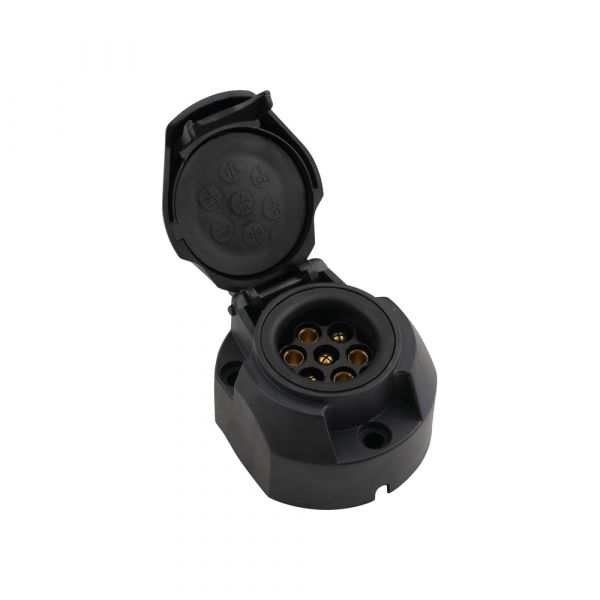 Load image into Gallery viewer, Trailergear TRAILERGEAR Stekkerdoos 7 polig plastic, blister
