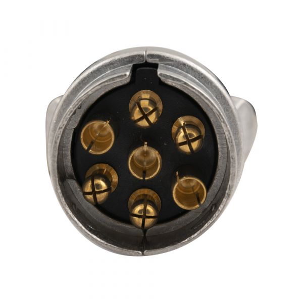 Load image into Gallery viewer, Trailergear stekker 7 polig metaal, blister

