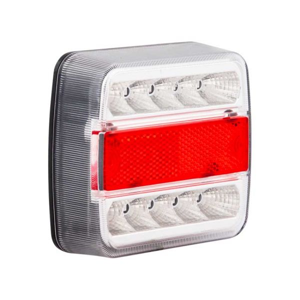 Load image into Gallery viewer, Trailergear achterlicht 98x105mm. led wit l=r
