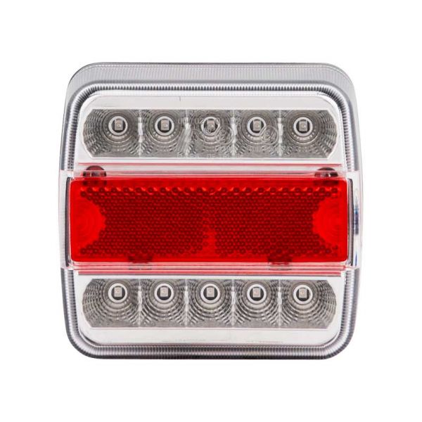 Load image into Gallery viewer, Trailergear achterlicht 98x105mm. led wit l=r
