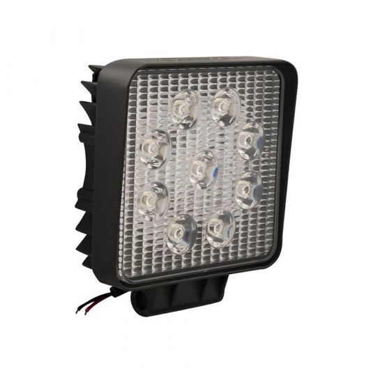 Trailergear werklamp 9 led vierkant