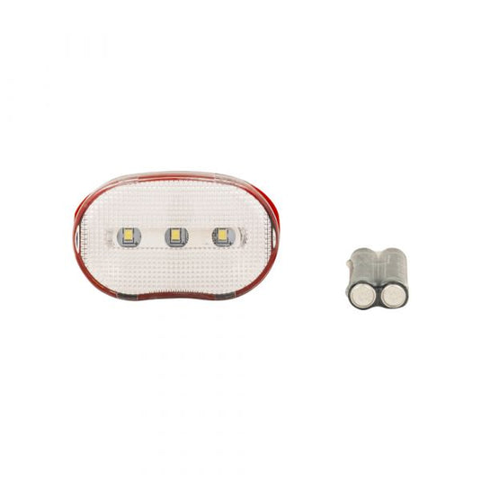 Fietslamp 3 leds wit