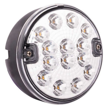 Ac hteruitrijlicht 140 mm. 12-24v led *