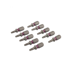 Schroefbit 25 mm tx-10 roze 10x
