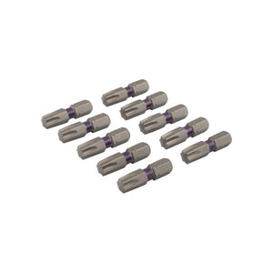 Schroefbit 25 mm tx-40 paars 10x