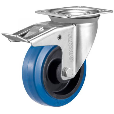 Tarsus zwenkwiel + rem 160 mm. blauw