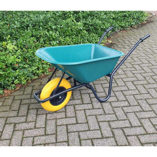 Kruiwagen kunststof groene bak 85 liter hq anti-lek