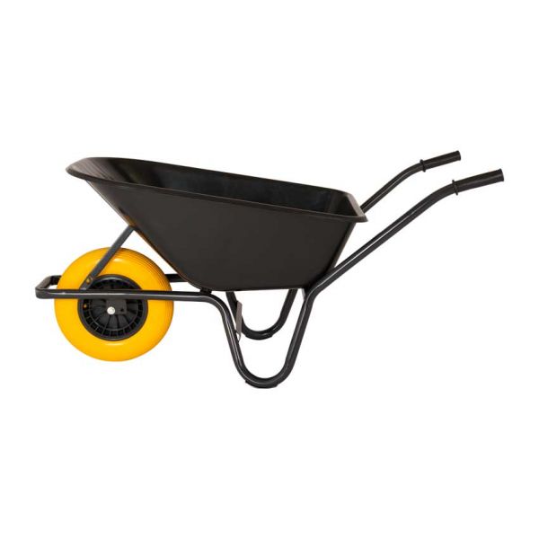 Load image into Gallery viewer, Kruiwagen kunststof zwarte bak 85 liter hq anti-lek
